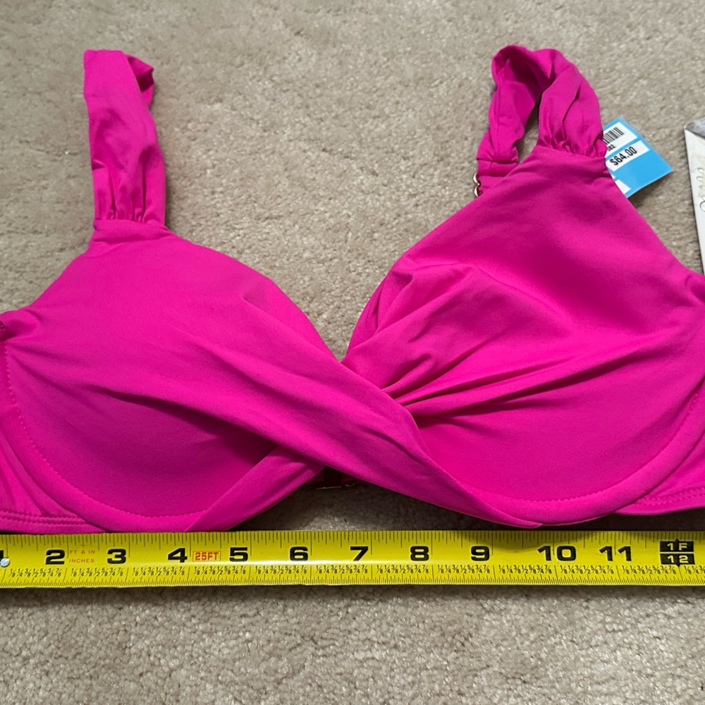 Anne Cole Pink Swim bikini top